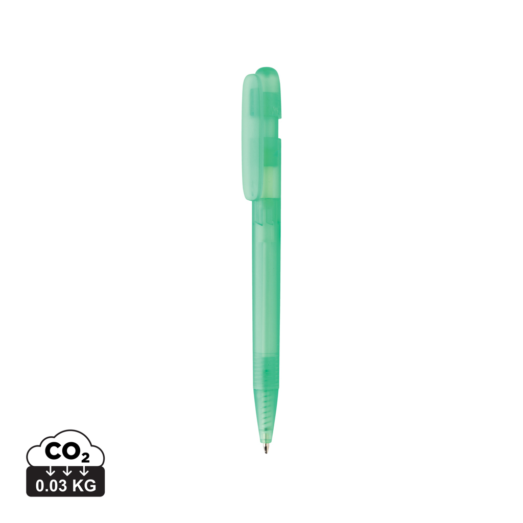 Stylo personnalisable transparent rABS Devin Vert 